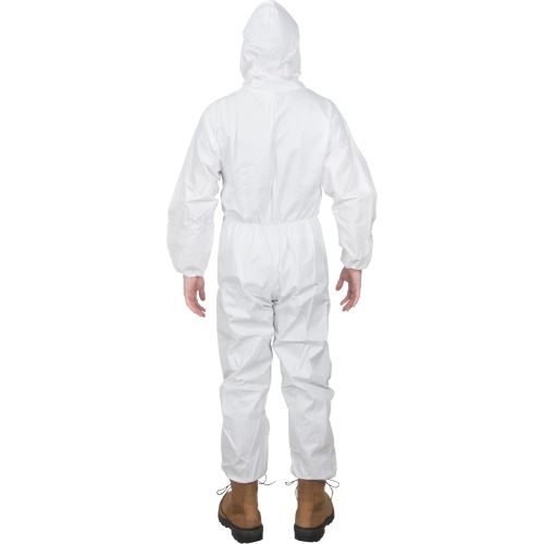 Premium Hooded Coveralls, Small, White, Microporous Equipment World