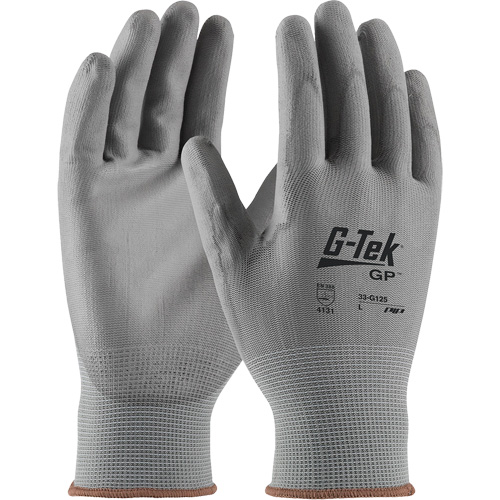 G-Tek&reg; GP Coated Gloves, X-Large, Polyurethane Coating, 13 Gauge, Nylon Shell Equipment World