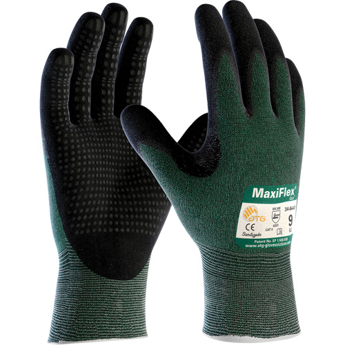 Gants ATG MaxiFlex Cut, Taille Petit, Calibre 15, Rev&ecirc;tement Mousse de nitrile, Enveloppe en Fil technique, ASTM ANSI niveau A2/EN 388 niveau 3/EN 388 niveau B Equipment World
