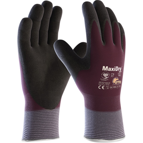 Gants enduits avec doublure isolante ATG MaxiDry Zero, Petit, R&ecirc;vetement Mousse de nitrile, Calibre 15, Enveloppe en Nylon/Spand Equipment World
