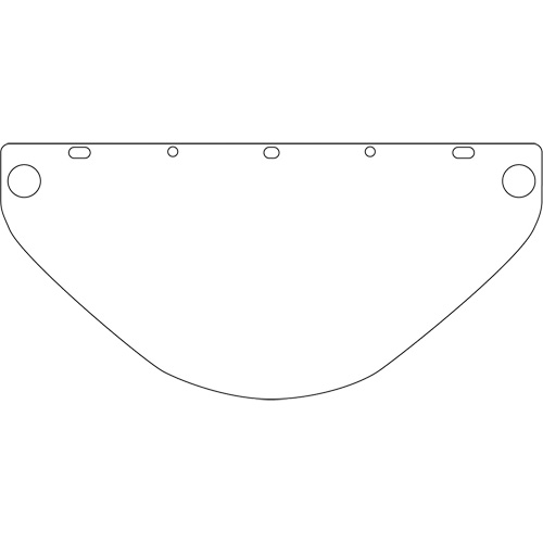 Dynamic Universal Fit Safety Visor, Polycarbonate, Clear Tint Equipment World