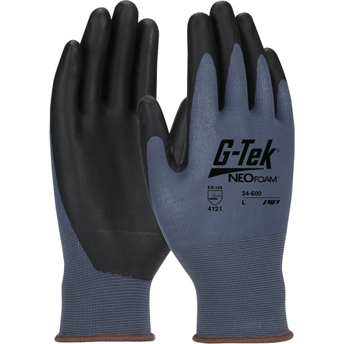 Gants en tricot sans coutures enduits G-Tek NeoFoam, T-petit, R&ecirc;vetement Polyur&eacute;thane, Calibre 15, Enveloppe en Nylon Equipment World