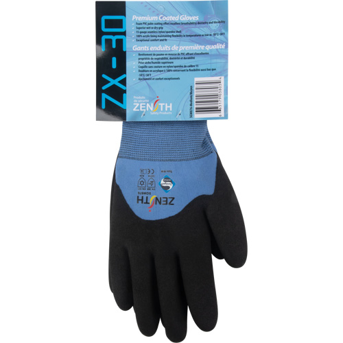 ZX-30° Premium Coated Gloves, 2X-Large, Foam PVC Coating, 15 Gauge, Nylon Shell Equipment World
