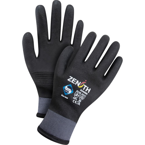 ZX-30° Premium Coated Gloves, Large, Foam PVC Coating, 15 Gauge, Nylon Shell Equipment World