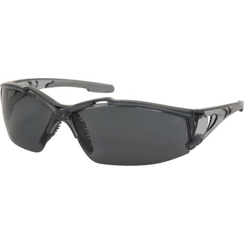 Lunettes de s&eacute;curit&eacute; de s&eacute;rie Z3400, Lentille Grise/fum&eacute;e, Anti-&eacute;gratignures/Polaris&eacute;, ANSI Z87+/R&eacute;pond ou surpasse la norme CSA Z94.3 Equipment World
