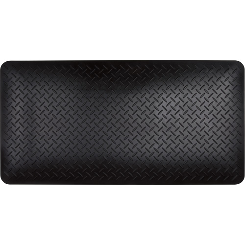 Tapis antifatigue, Losange, 1-2/3' x 3-1/4' x 3/4", Noir, Polyur&eacute;thane Equipment World