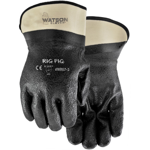 Rig Pig Gloves, One Size, Nitrile/PVC Coating, Jersey Shell Equipment World