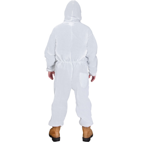 Hooded Coveralls, Medium, White, SMS Equipment World
