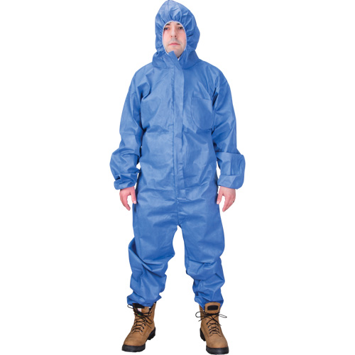 Hooded Coveralls, Medium, Blue, SMS Equipment World