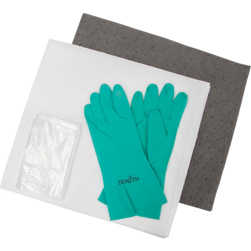 Trousse d'&eacute;quipement de lutte contre les d&eacute;versements, Huile seulement/Universel, Sac, Absorbance de 5 gal. US Equipment World