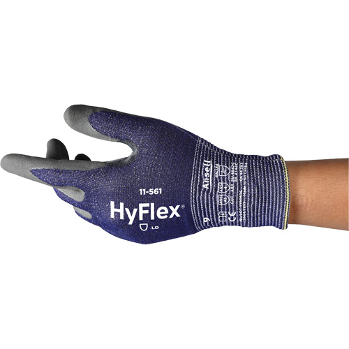 HyFlex&reg; 11-561 Cut Resistant Gloves, Size 5, 15 Gauge, Nitrile Coated, Intercept Shell, EN 388 Level C Equipment World