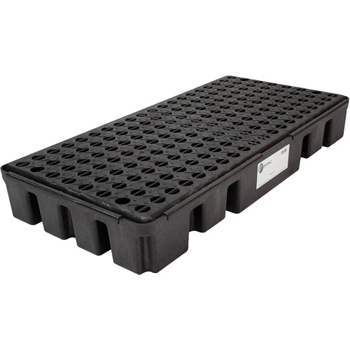Black Diamond Low Profile Spill Pallet, 25.5 US gal. Spill Capacity, 49" x 24" x 6.5" Equipment World