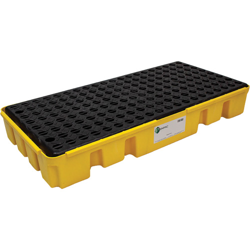 Low Profile Spill Pallet, 25.5 US gal. Spill Capacity, 49" x 24" x 6.5" Equipment World