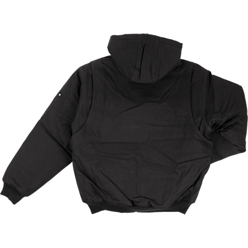 Hooded Duck Bomber Jacket, Men's, Small, Black Equipment World