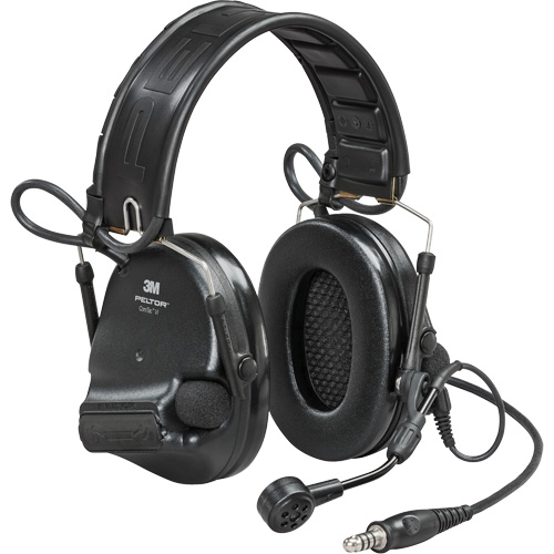 Casque VI NIB avec fils de sortie unique et rail arc Peltor ComTac, Style Bandeau, 23 dB Equipment World