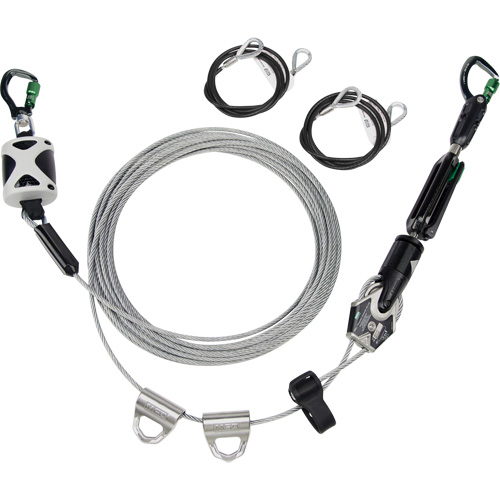 Temporary Horizontal Lifeline, Galvanized Cable Equipment World