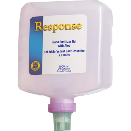 Response&reg; Hand Sanitizer Gel with Aloe, 1000 ml, Pump Bottle, 70% Alcohol Equipment World