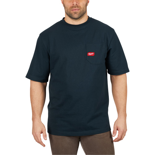T-shirt robuste avec poche, Hommes, Petit, Bleu Equipment World