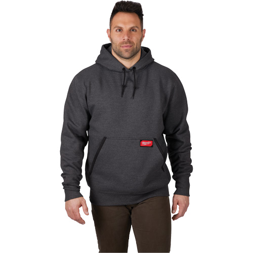Heavy-Duty Pullover Hoodie, Men's, Small, Grey Equipment World