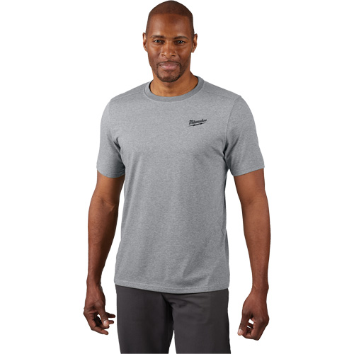 Hybrid Work Tee Shirt, Men's, Small, Grey Equipment World