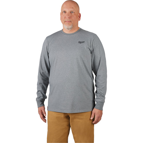Hybrid Work Tee Shirt, Men's, Small, Grey Equipment World