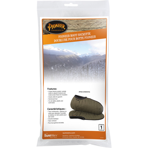 P305 Doublures de bottes, Unisexe, 36, Vert, Coton Equipment World