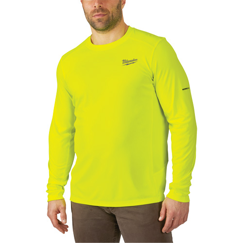 Workskin Lightweight High Visibility Shirt, Men's, Small, Yellow Equipment World