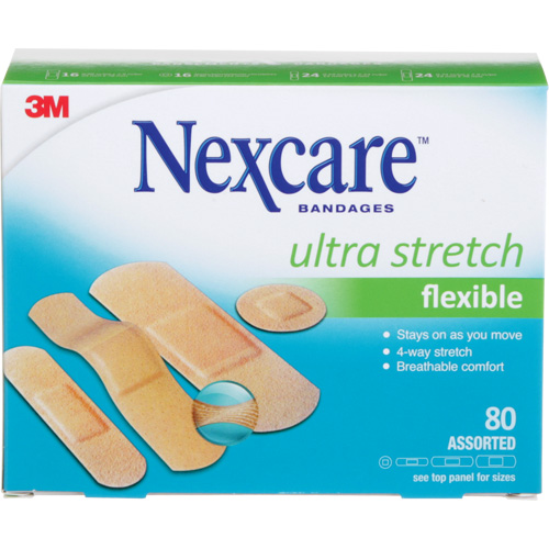 Nexcare Ultra Stretch Bandages, Assorted, Plastic, Non-Sterile Equipment World