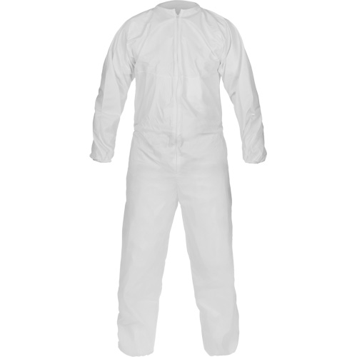 CleanMax&reg; Clean Manufactured Non-Sterile Coverall, Medium, White, Microporous Equipment World