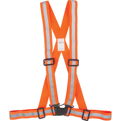 Traffic Harness, High Visibility Orange, Silver Reflective Colour, Medium Equipment World
