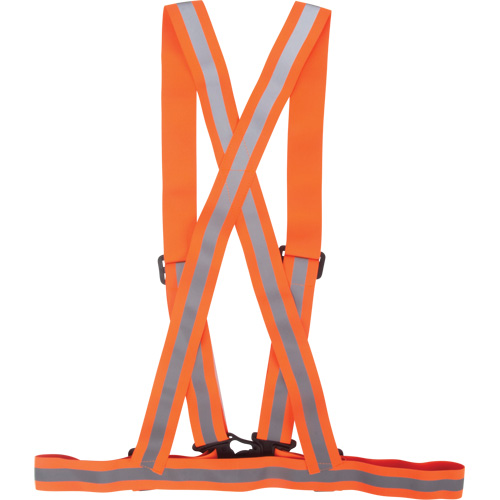 Traffic Harness, High Visibility Orange, Silver Reflective Colour, Medium Equipment World