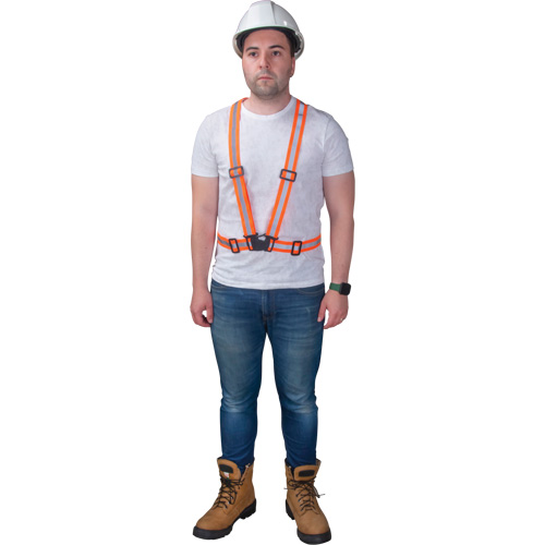 Traffic Harness, High Visibility Orange, Silver Reflective Colour, Medium Equipment World