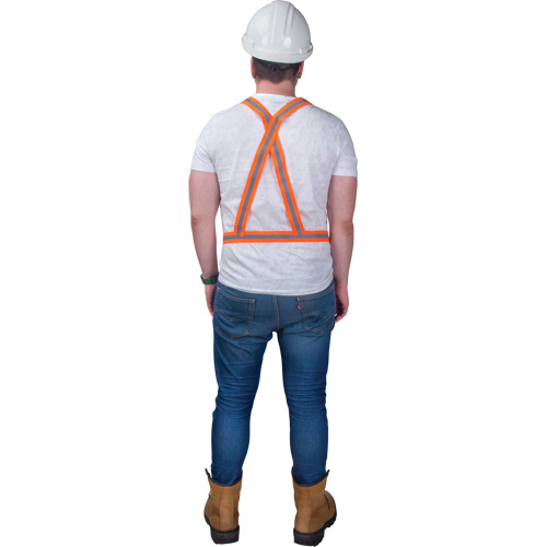 Traffic Harness, High Visibility Orange, Silver Reflective Colour, Medium Equipment World