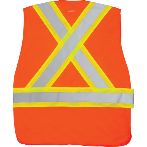 CSA-Compliant High-Visibility Surveyor Vest, High Visibility Orange, Medium, Polyester Equipment World