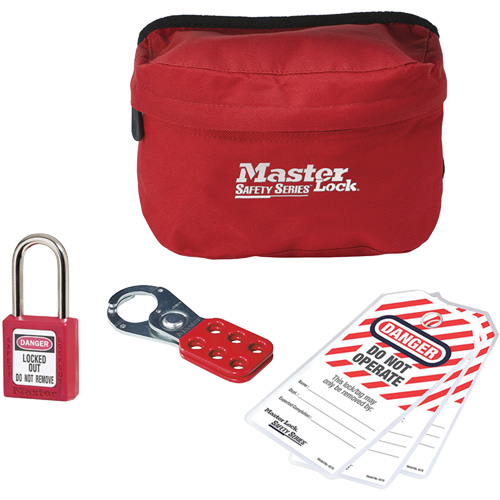 Personal Lockout Kit with Zenex Thermoplastic Padlock, 6 Components Equipment World