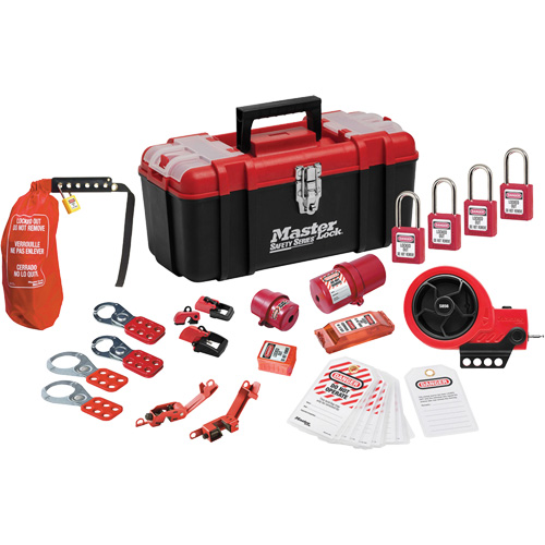 Premier Lockout Kit with Zenex Thermoplastic Locks, Electrical Kit, 21 Components Equipment World