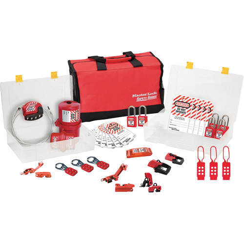 Premier Lockout Kit with Zenex Thermoplastic Locks, Electrical Kit, 27 Components Equipment World