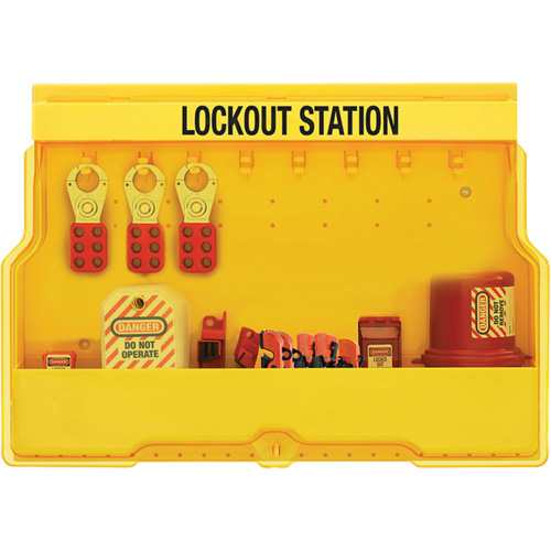 Premier Electrical Lockout Station, None Padlocks, 16 Padlock Capacity, Padlocks Not Included Equipment World