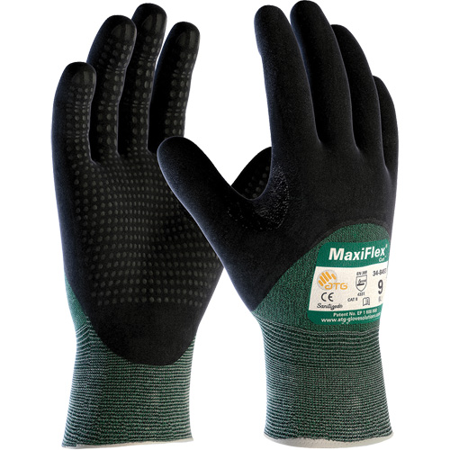 Gants r&eacute;sistant aux coupures ATG MaxiFlex Cut, Taille T-Grand, Calibre 15, Rev&ecirc;tement Nitrile, Enveloppe en Fil technique, ASTM ANSI niveau A2/EN 388 niveau 3/EN 388 niveau B Equipment World