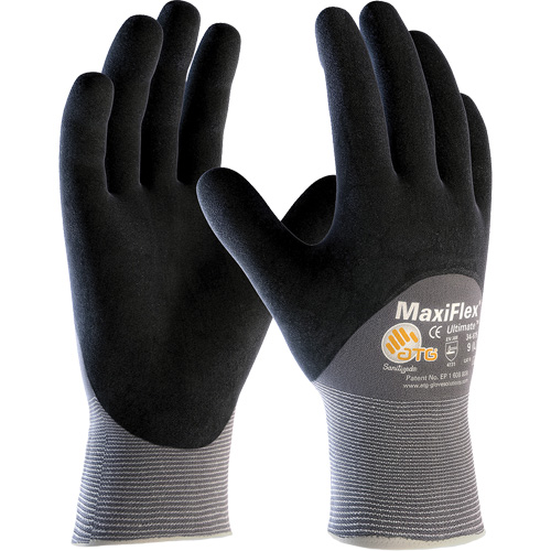 ATG MaxiFlex&reg; Ultimate Touchscreen Compatible Gloves, Large, Nitrile Coating, 15 Gauge, Nylon/Elastane Shell Equipment World