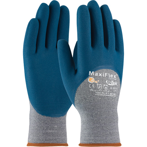 Gants en tricot sans couture ATG MaxiFlex Comfort, Grand, R&ecirc;vetement Nitrile, Calibre 15, Enveloppe en Nylon Equipment World