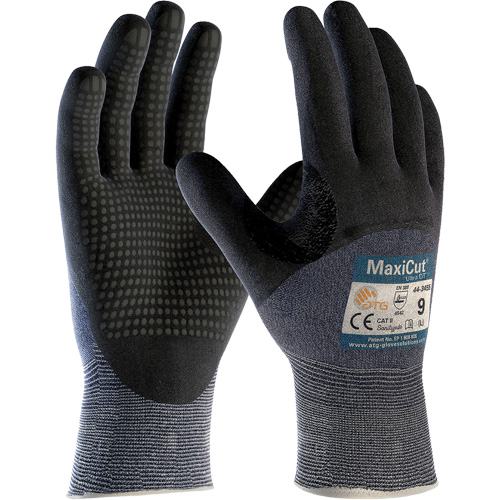 Gants ATG MaxiCut Ultra DT, Taille Grand, Calibre 15, Rev&ecirc;tement Nitrile, Enveloppe en Fil technique, ASTM ANSI niveau A3/EN 388 niveau 5/EN 388 niveau C Equipment World