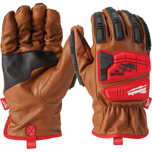 Goatskin Impact Gloves, Small, Grain Leather Palm Equipment World