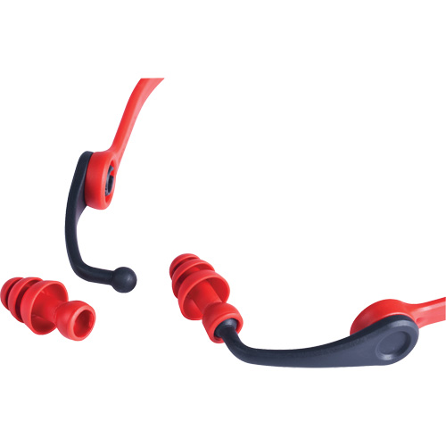 Replacement Banded Flanged Ear Plugs, 25 dB NRR, One-Size Equipment World