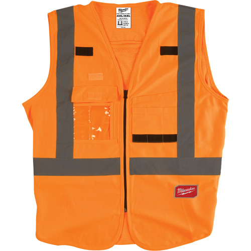 Safety Vest, High Visibility Orange, 4X-Large/5X-Large Equipment World