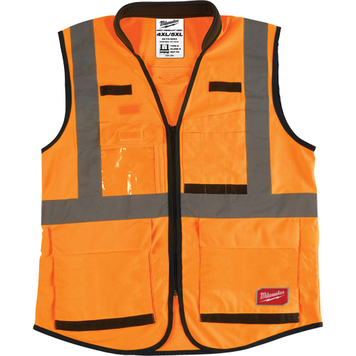 Performance Safety Vest, High Visibility Orange, 4X-Large/5X-Large Equipment World