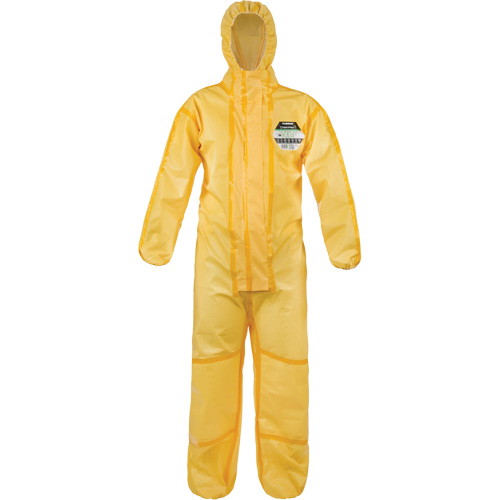 ChemMax&reg; 1 Coveralls, Polyethylene/Polypropylene, Small, Yellow Equipment World