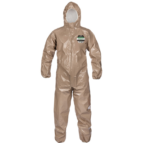 Coveralls, ChemMax 4 Plus, Large, Brown Equipment World