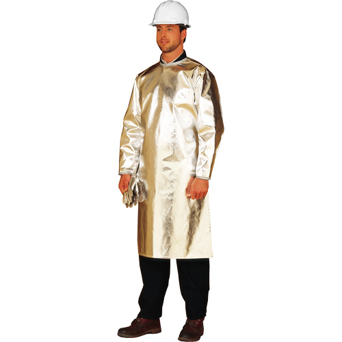 ALM 300 Long Heat Protective Apron/Smock, 48" L, Aluminized Fibreglass Equipment World