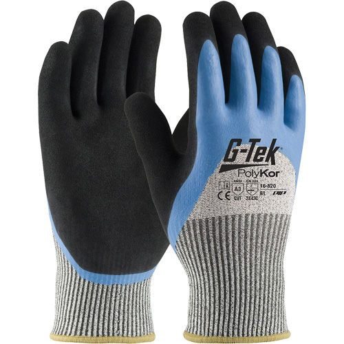 G-Tek&reg; PolyKor&reg; Insulated Cut-Resistant Glove, Size Small, 13 Gauge, Rubber Latex Coated, Engineered Yarn Shell, ANSI/ISEA 105 Level 3 Equipment World